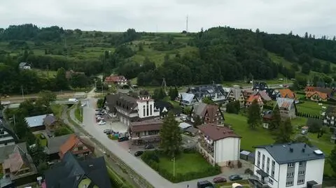 Okolice remizy OSP w Białym Dunajcu