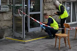 Incydent przed siedzibą biura PO