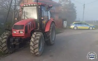 Kierujący ciągnikiem został zatrzymany w Drożejowicach