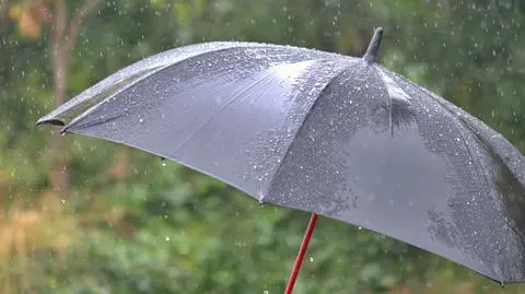 Deszcz, parasol