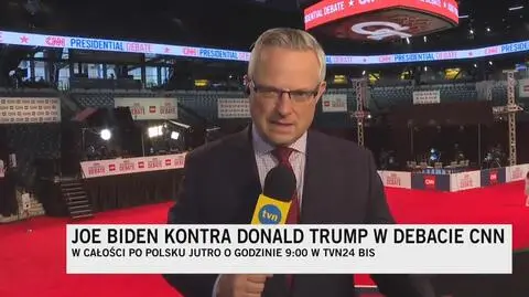 Korespondent "Faktów" TVN o debacie Donalda Trumpa i Joe Bidena 