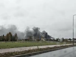 Pożar zakładu meblarskiego