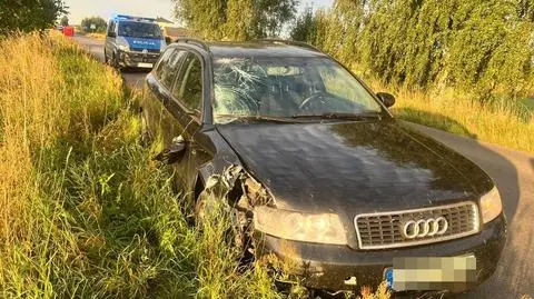 Policja ustala, dlaczego kierowca wjechał w rowerzystę 