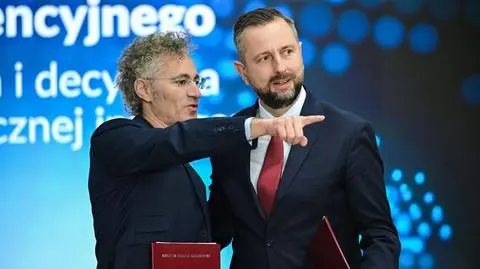 Wicepremier, minister obrony narodowej Władysław Kosiniak-Kamysz oraz dyrektor generalny Palantir Technologies Alex Karp