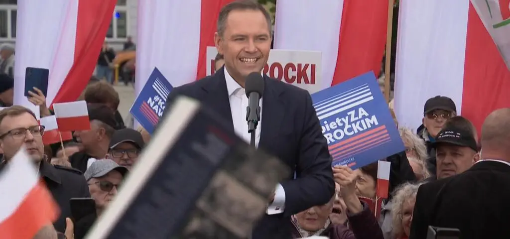 Spotkanie z Karolem Nawrockim w Płocku. Transmisja w TVN24+