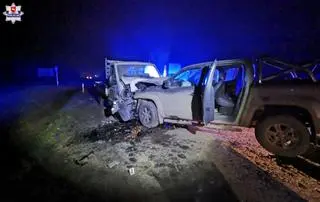 Wypadku nie przeżył 61-letni pasażer opla 