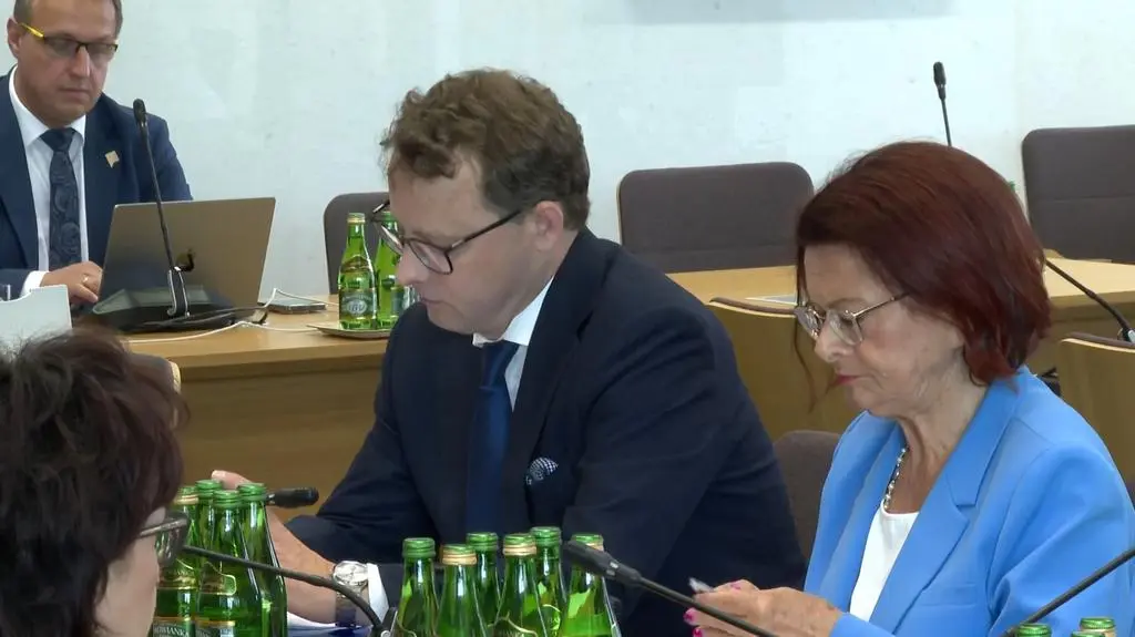 Marcin Romanowski na posiedzeniu komisji