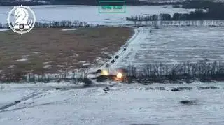 Walki w obwodzie kurskim. Ujęcie z nagrania 