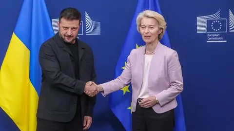 Wołodymyr Zełenski i Ursula von der Leyen