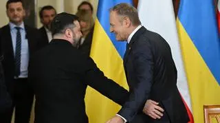 Wołodymyr Zełenski i Donald Tusk