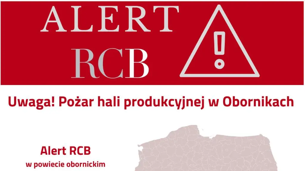 Alert wydało Rządowe Centrum Bezpieczeństwa