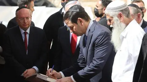 Marco Rubio w Jerozolimie 