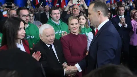 Szeligi pod Warszawą 02.03.2025, konferencja programowa kandydata Karola Nawrockiego
