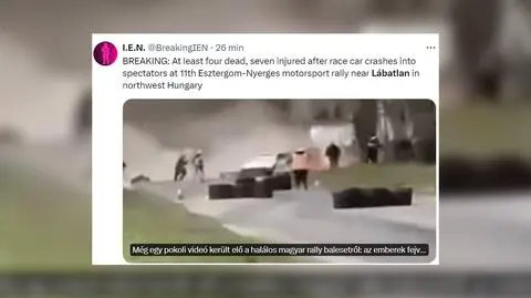 Samochód wjechał w widzów, są ofiary śmiertelne