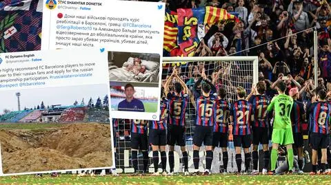 Ukraińcy oburzeni nagraniem z piłkarzami Barcelony. Zwrócili się do Lewandowskiego