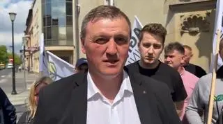 Dawid Kraska, rolnik oskarżony o zakłócenie otwarcia obwodnicy