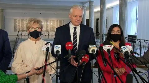 Gowin: zapewne Porozumienie poprze wniosek o odwołanie marszałek Witek 