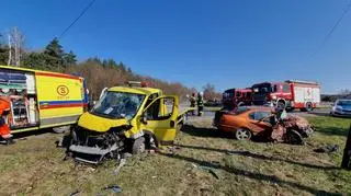 Poważny wypadek pod Bełchatowem