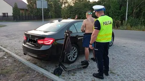 Grudziądz. Pijany jechał hulajnogą, otrzymał wysoki mandat
