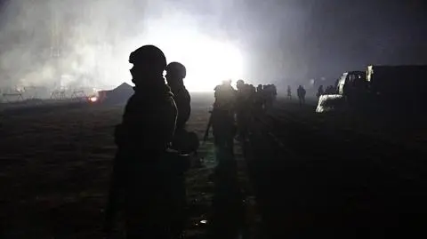 Granica polsko-białoruska (zdjęcie z rejonu Kuźnicy z 14 listopada)