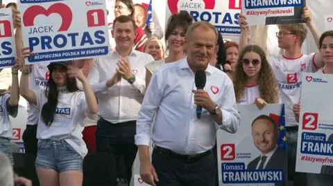 Spotkanie z premierem Donaldem Tuskiem w Białymstoku. Oglądaj na żywo 