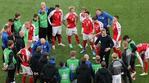 Rozmowa piłkarzy z Eriksenem zadecydowała o wznowieniu meczu Dania - Finlandia
