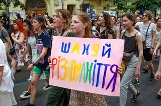Osoby LGBT w Ukrainie walczą o swoje prawa. Zdjęcie archiwalne  