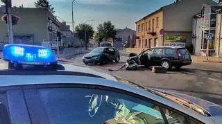 Na skrzyżowaniu zderzyły się dwa auta