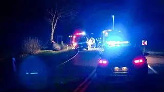 Wypadek na drodze krajowej nr 66, w rejonie miejscowości Kiersnówek