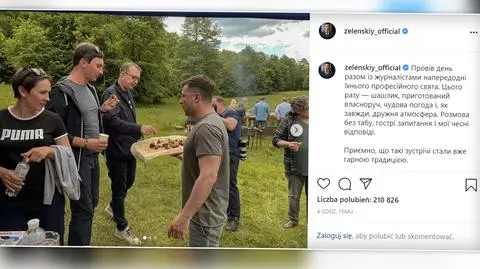 Szaszłyk dla dziennikarzy od prezydenta