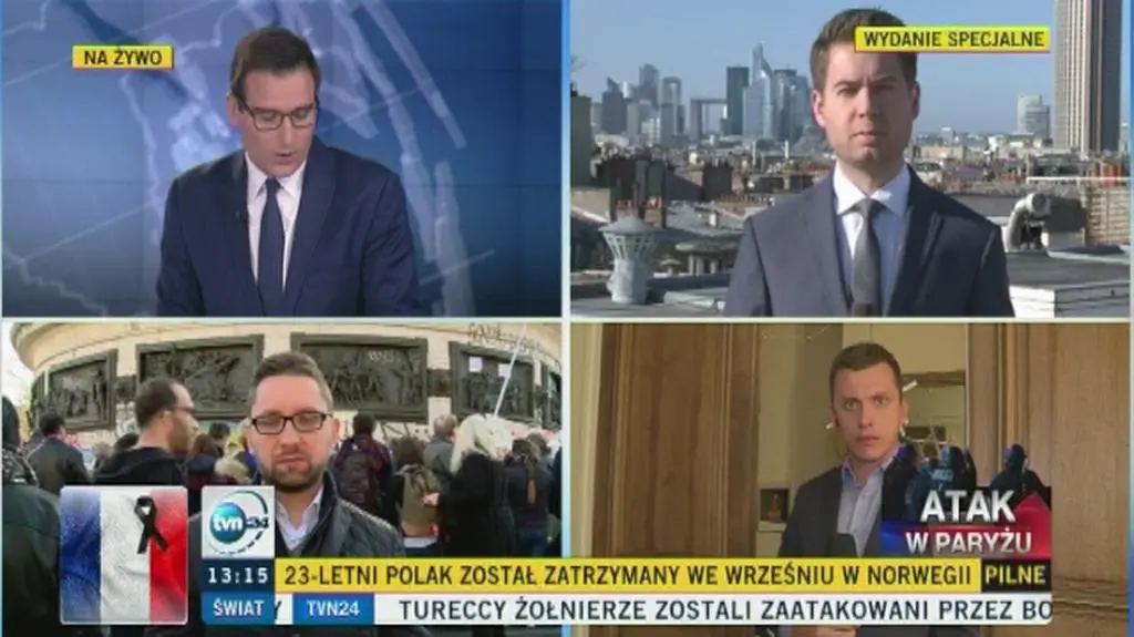 Wysłannicy TVN24 w Paryżu