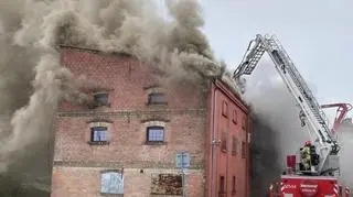 Pożar budynku w Międzychodzie