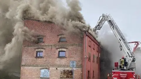 Pożar budynku w Międzychodzie