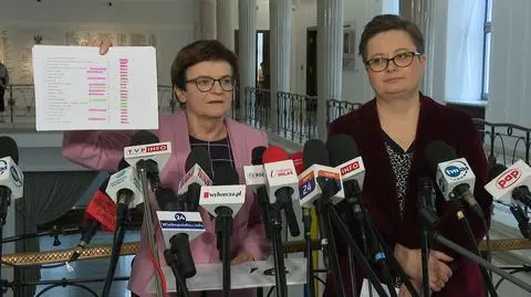 Krystyna Szumilas i Katarzyna Lubnauer na konferencji w Sejmie