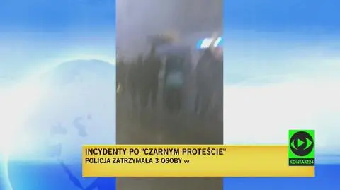 Atak na policjantów po Czarnym Proteście. Wśród kobiet konsternacja
