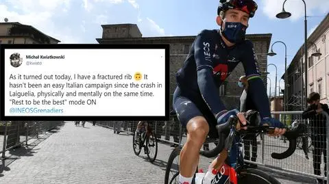 Kwiatkowski rywalizował ze złamanym żebrem. Czeka go przerwa