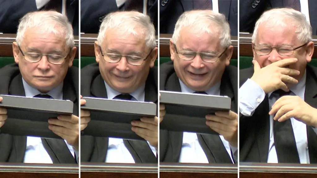 Co rozbawiło Jarosława Kaczyńskiego?