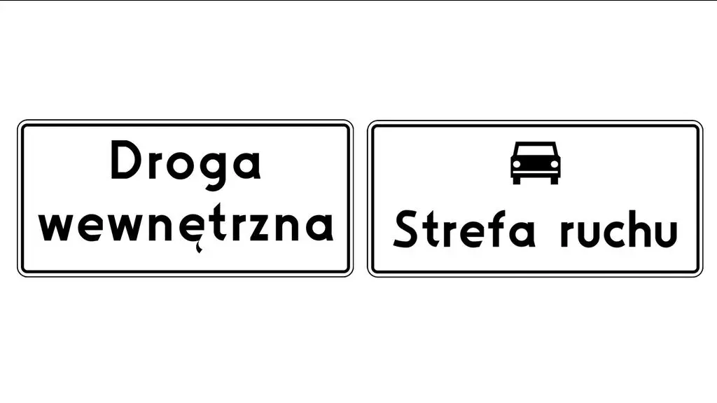 D-46 "droga wewnętrzna" i D-52 "strefa ruchu"