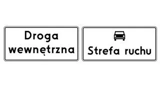 D-46 "droga wewnętrzna" i D-52 "strefa ruchu"