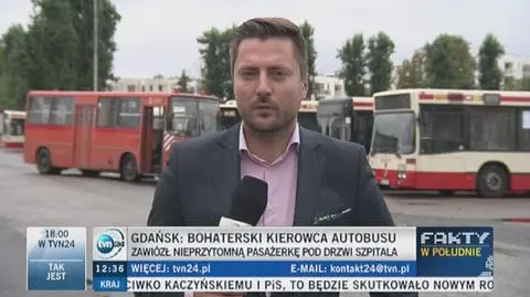 Kierowca autobusu pomógł pasażerce w Gdańsku