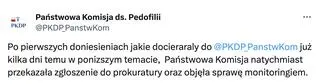 Wpis państwowej komisji ds. pedofilii