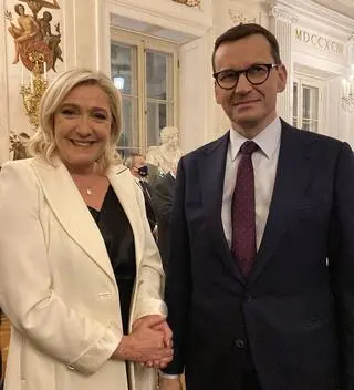 Marine Le Pen spotkała się z premierem Mateuszem Morawieckim (zdjęcie z grudnia 2021 roku)