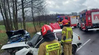 Tragiczny wypadek pod Łaskiem. Nie żyje 71-letni mężczyzna
