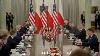 Joe Biden and Andrzej Duda met in the Presidential Palace in Warsaw