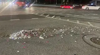 Rozrzucone śmieci w Korei Południowej 