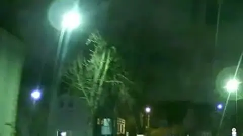 Drzewo powaliło się przed samochodem