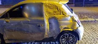 Samochód, który zatrzymali policjanci