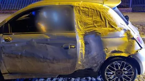 Samochód, który zatrzymali policjanci