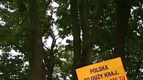 Wiec Szymona Hołowni zakłócony przez zwolennika Andrzeja Dudy