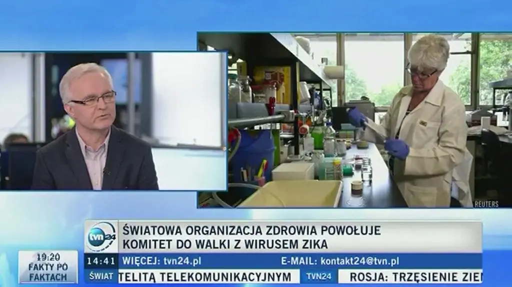 Biotechnolog, dr Krzysztof Kucharczyk, przedstawił dotychczasowe wyniki badań nad wirusem zika